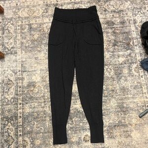 Lululemon Black Knit Jogger Pants